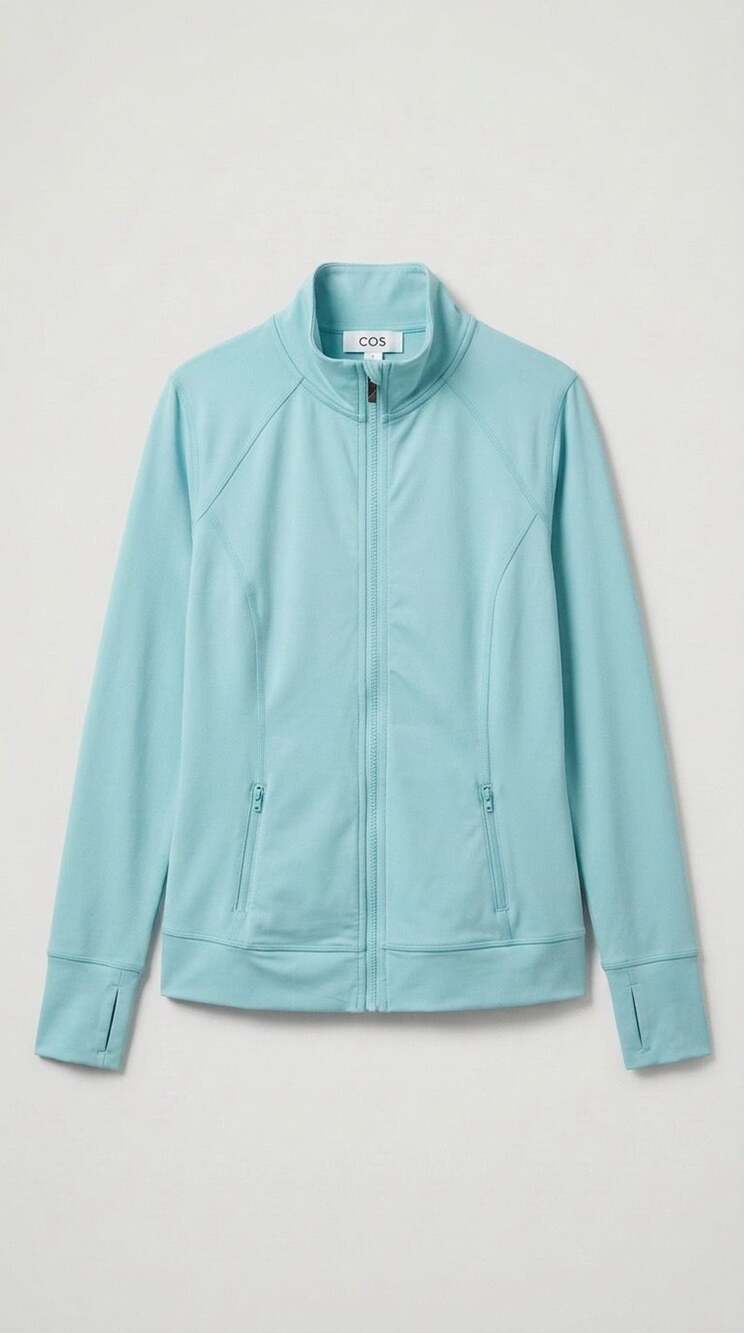 Xersion Women's Full Zip Athletic Jacket Aqua Blue Size S